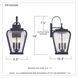 Province 3 Light 19 inch Mystic Black Outdoor Wall Lantern
