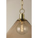 Anniebee 1 Light 15.5 inch Aged Brass Pendant Ceiling Light