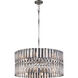 Belle Aurore 12 Light 26.25 inch Shadow Silver Leaf Pendant Ceiling Light