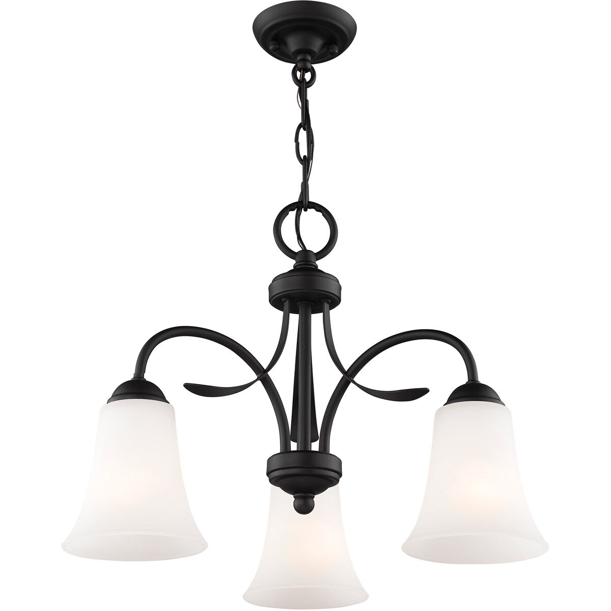 Ridgedale 3 Light 18 inch Black Convertible Dinette Chandelier/Ceiling Mount Ceiling Light