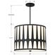 Royston Pendant Ceiling Light in Black