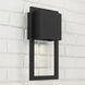 Nate 1 Light 15 inch Black Outdoor Wall Lantern