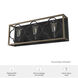 Gablecrest 3 Light 25 inch French Oak and Rustic Iron Vanity Light Wall Light