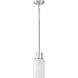 League 1 Light 5 inch Brushed Nickel Mini Pendant Ceiling Light