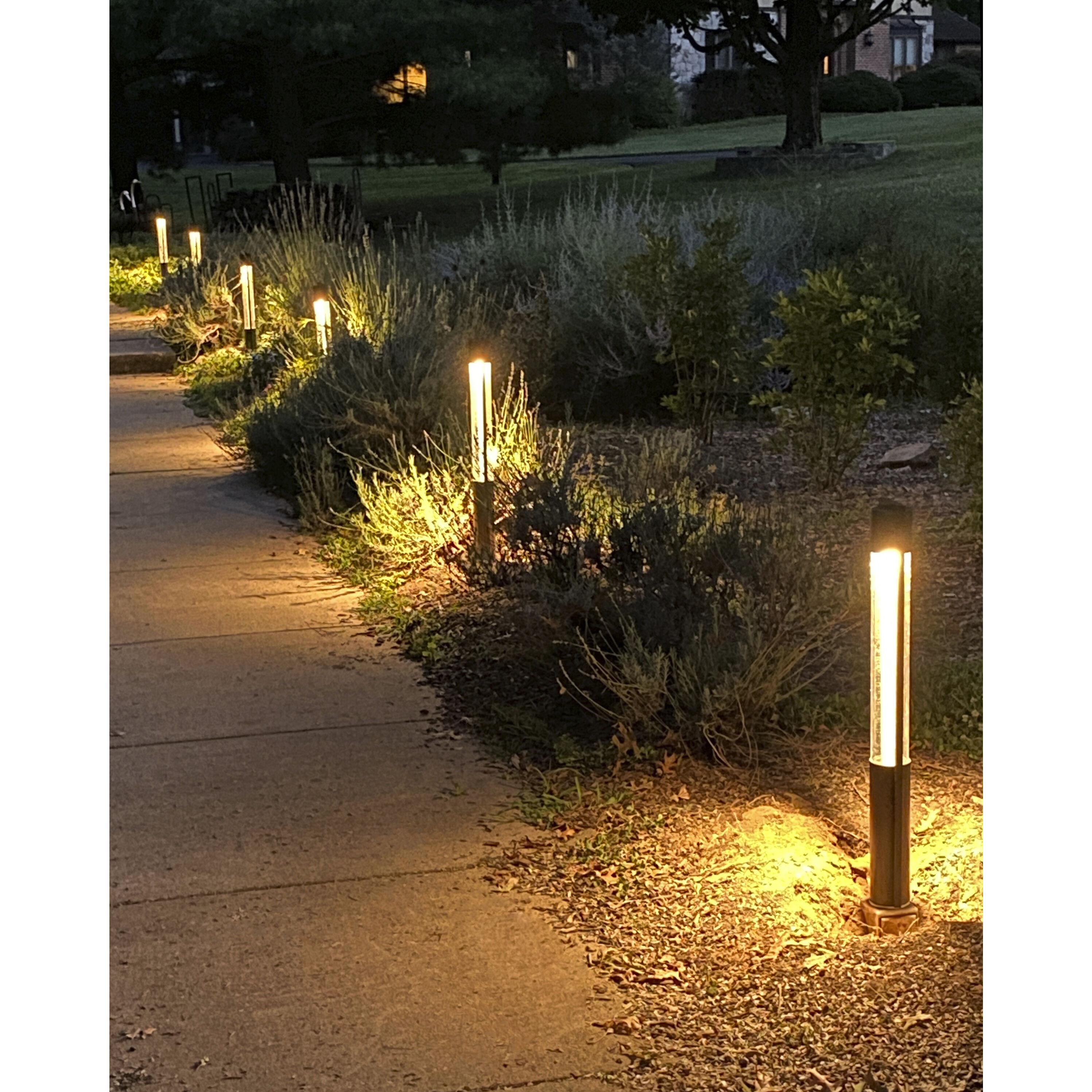 Shelter 120v 8.00 watt Black Landscape Path Bollard