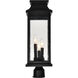 Milford 3 Light 21.5 inch Black Outdoor Lantern Head