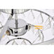 Ella 3 Light 14 inch Chrome Flush Mount Ceiling Light