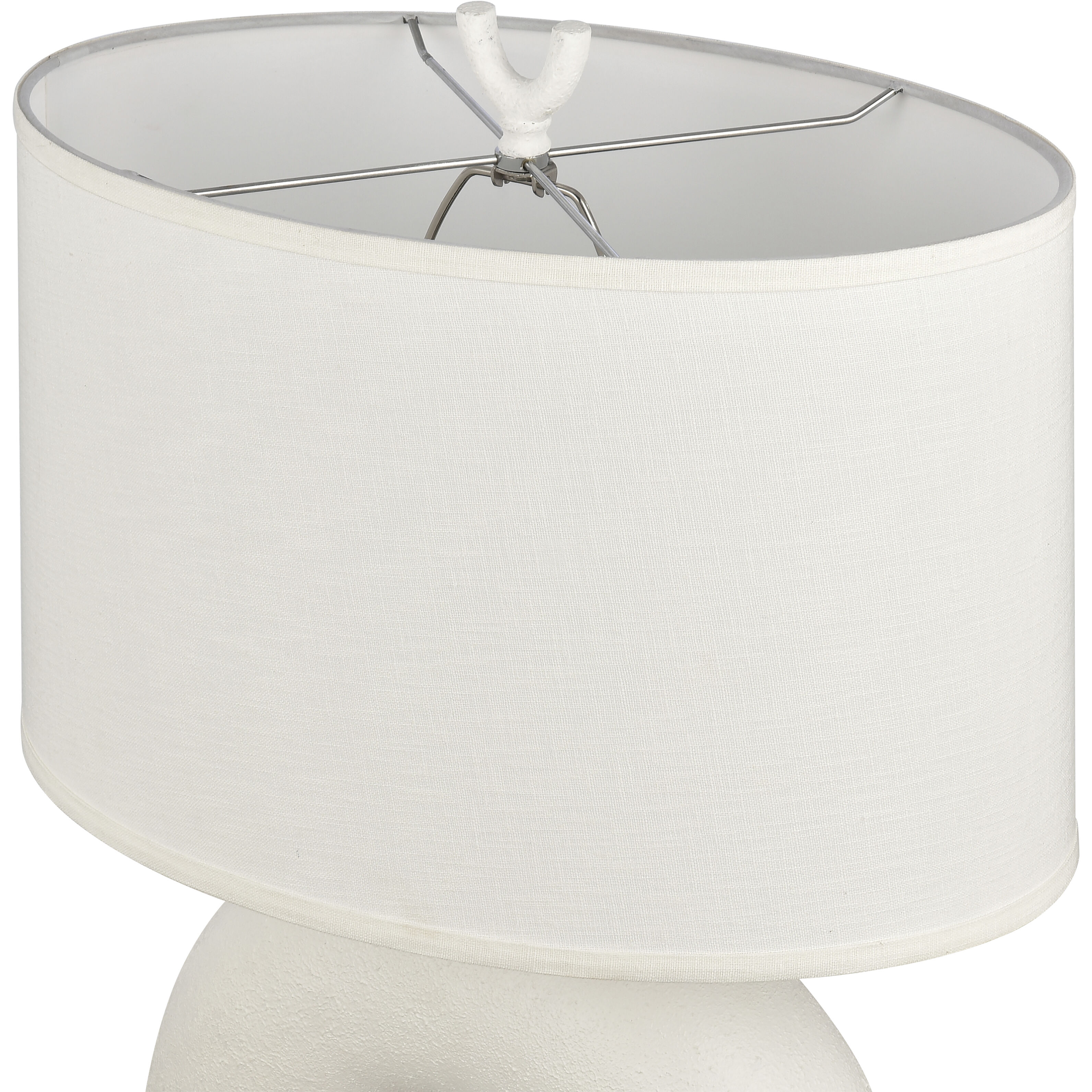 Flection 25 inch 150 watt Dry White Table Lamp Portable Light