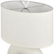 Flection 25 inch 150 watt Dry White Table Lamp Portable Light