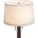 Swiss Cross 29 inch 9 watt Dark Walnut and Weathered Brass Table Lamp Portable Light