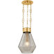 Tragus 1 Light 14 inch Vintage Brass Pendant Ceiling Light