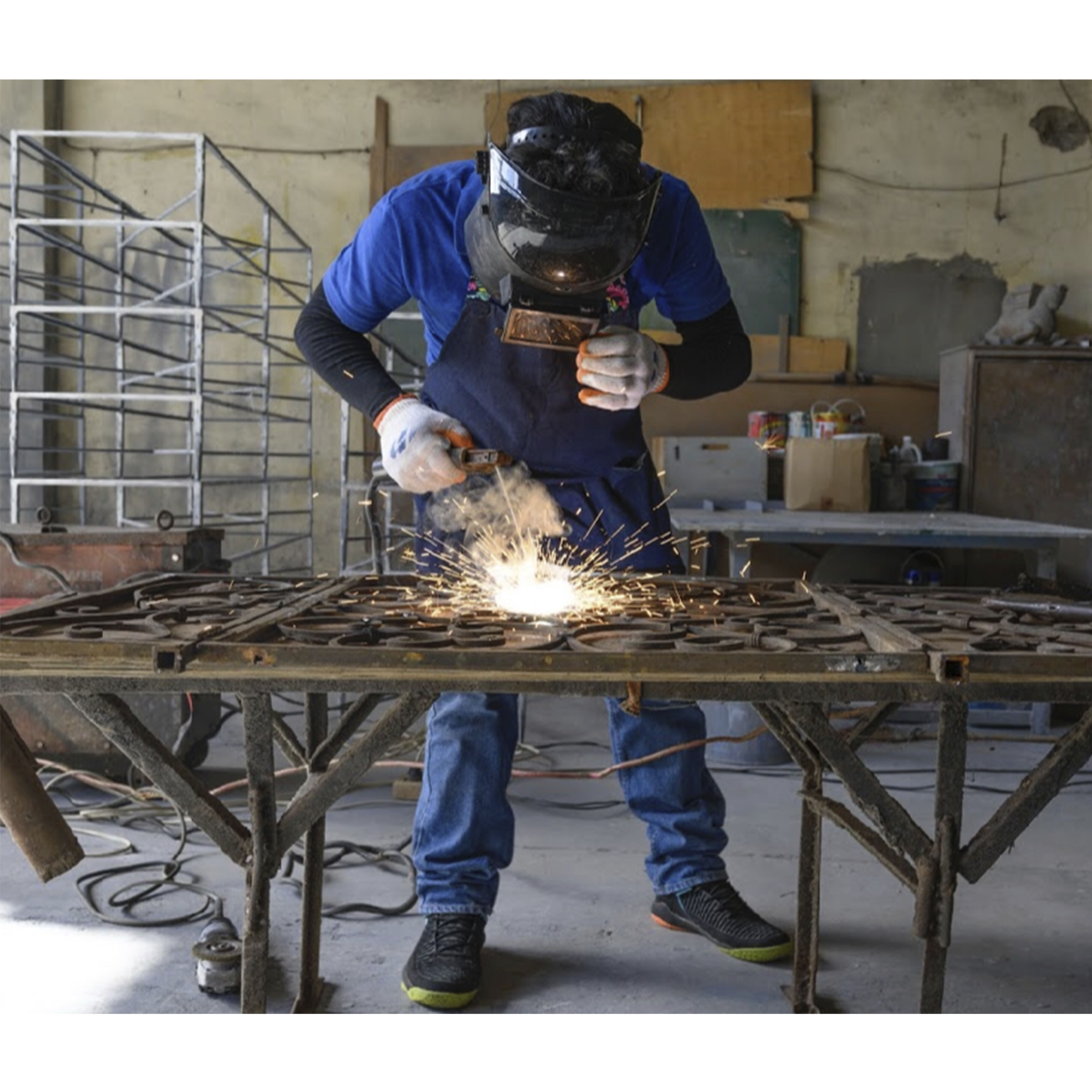 Butler Loft Talulah Oval Marble 21 X 20 inch Metalworks Accent Table