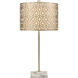 Meliton 26 inch 100 watt Champagne Gold Table Lamp Portable Light