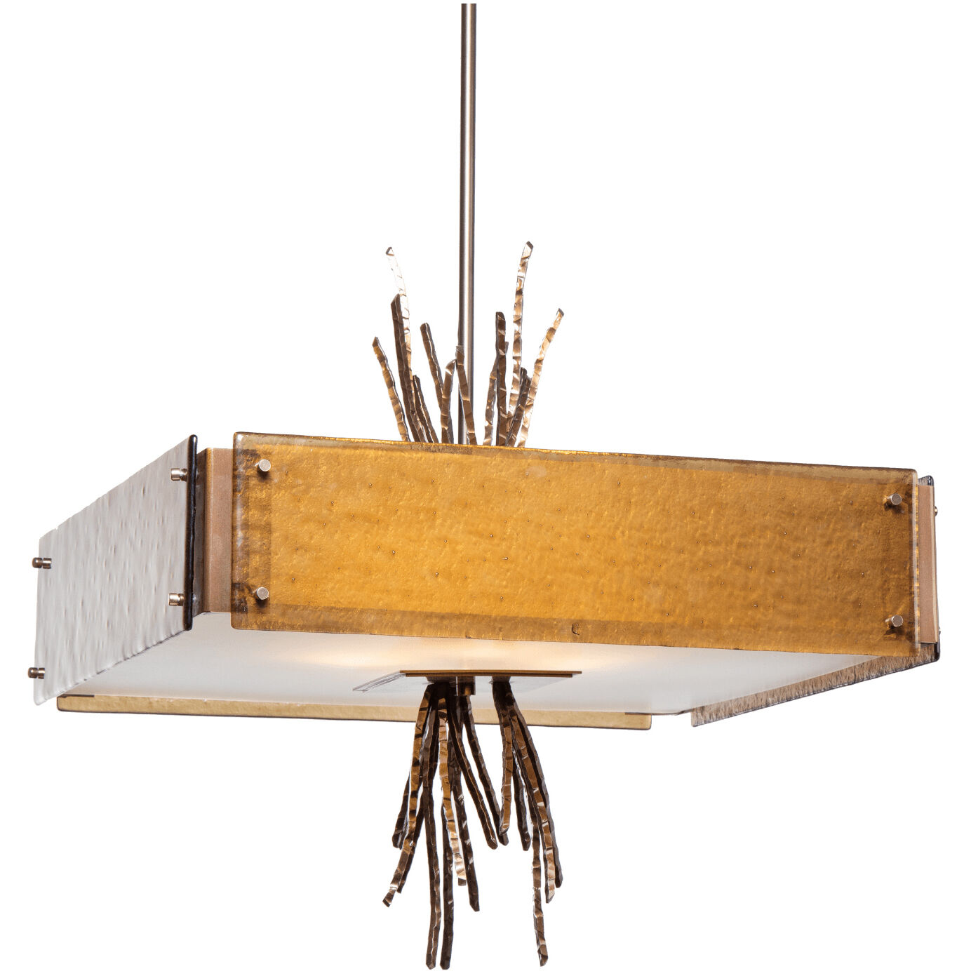 Ironwood 4 Light 24 inch Burnished Bronze Chandelier Ceiling Light in Bronze Granite, Square
