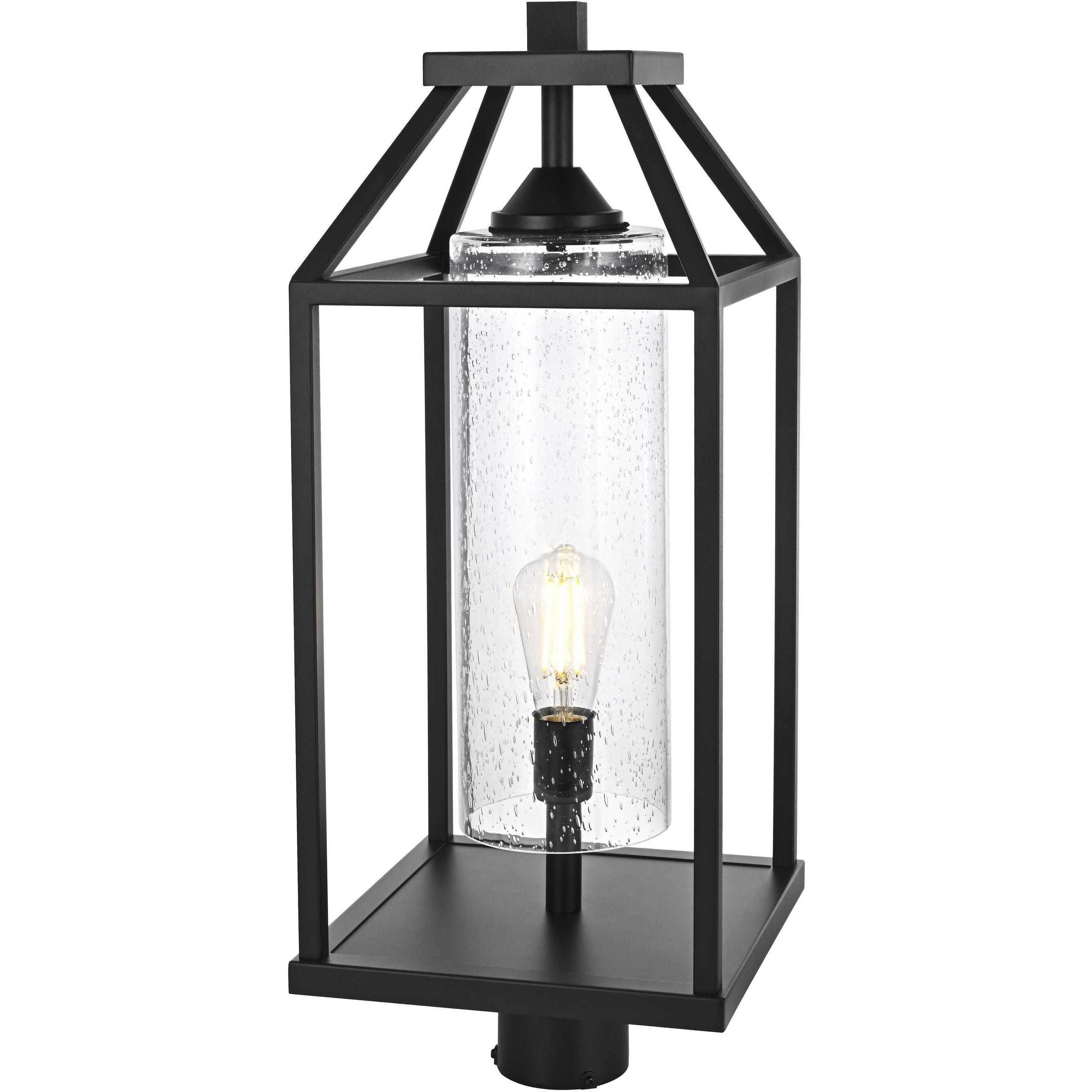 Zora 1 Light 26 inch Black Outdoor Post Light
