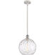 Ballston Athens Water Glass LED 10 inch White and Polished Chrome Mini Pendant Ceiling Light