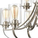 Market Square 9 Light 29 inch Brushed Nickel Chandelier Ceiling Light