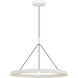 Peter Bristol Cloak LED 30.4 inch Matte White Chandelier Ceiling Light