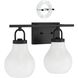 Mansfield 3 Light 24 inch Matte Black Vanity Light Wall Light