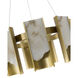 Canada LED 23.6 inch Satin Brass Chandelier Ceiling Light