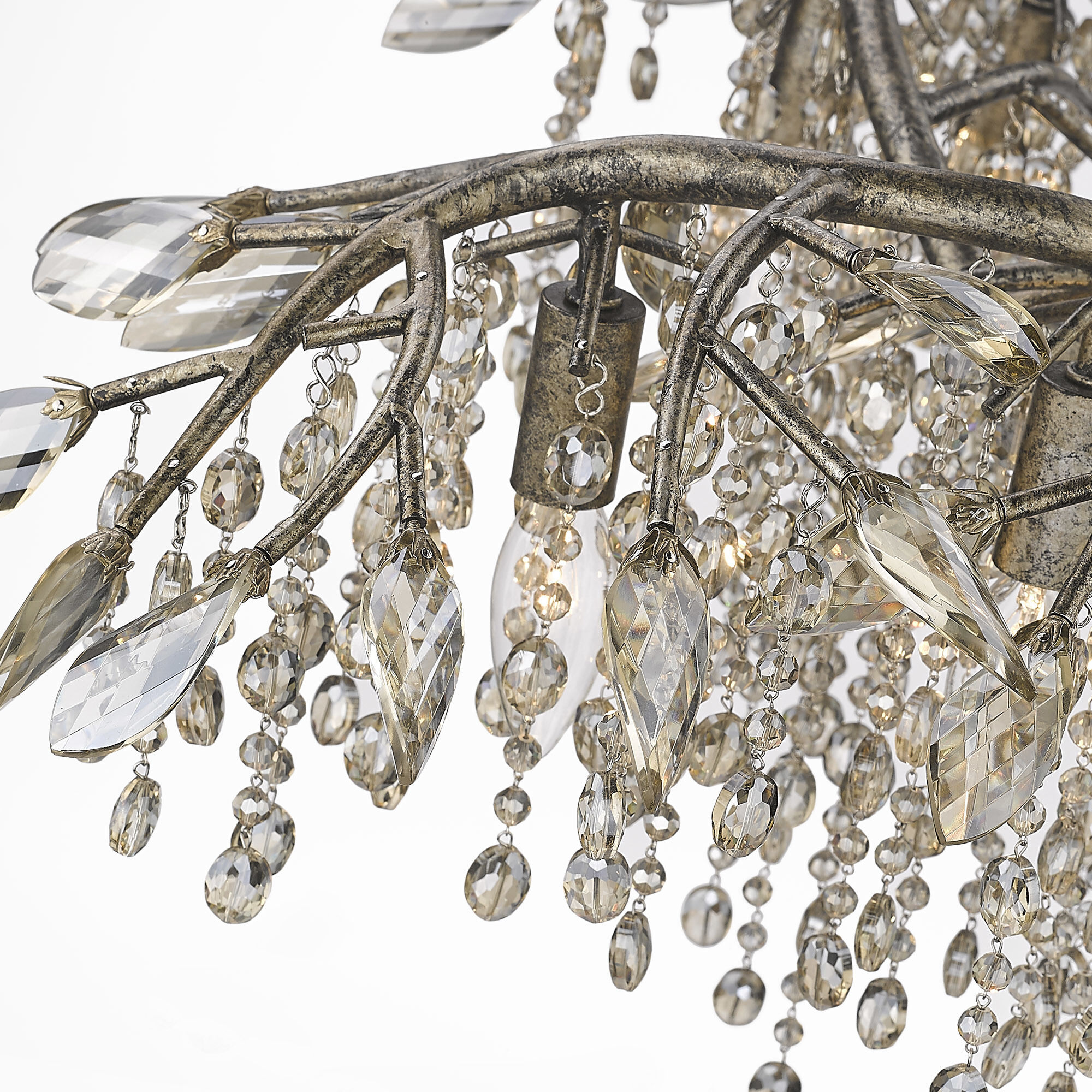 Autumn Twilight 31 inch 60.00 watt Mystic Gold Chandelier Ceiling Light, Large