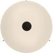 Rachel 2 Light 15 inch Matte Black Flush Mount Ceiling Light