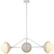 Alora Mood Perth 3 Light 39.88 inch White Chandelier Ceiling Light