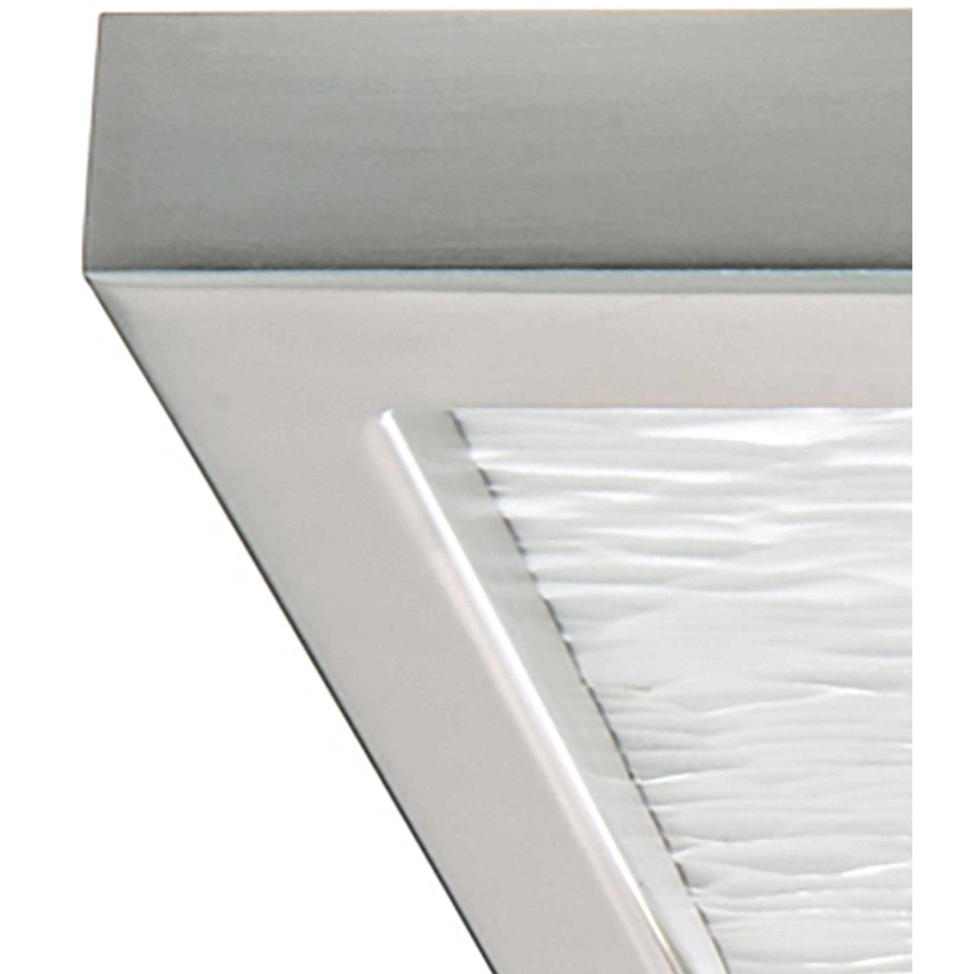 For-Square LED 12 inch Brushed Nickel Flush Mount Ceiling Light