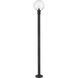 Laurent 1 Light 89.5 inch Black Outdoor Post Mounted Fixture