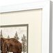 Lodge Moose Bear Brown and Beige Framed Art, Propac
