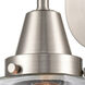 Caden LED 6 inch Satin Nickel Sconce Wall Light
