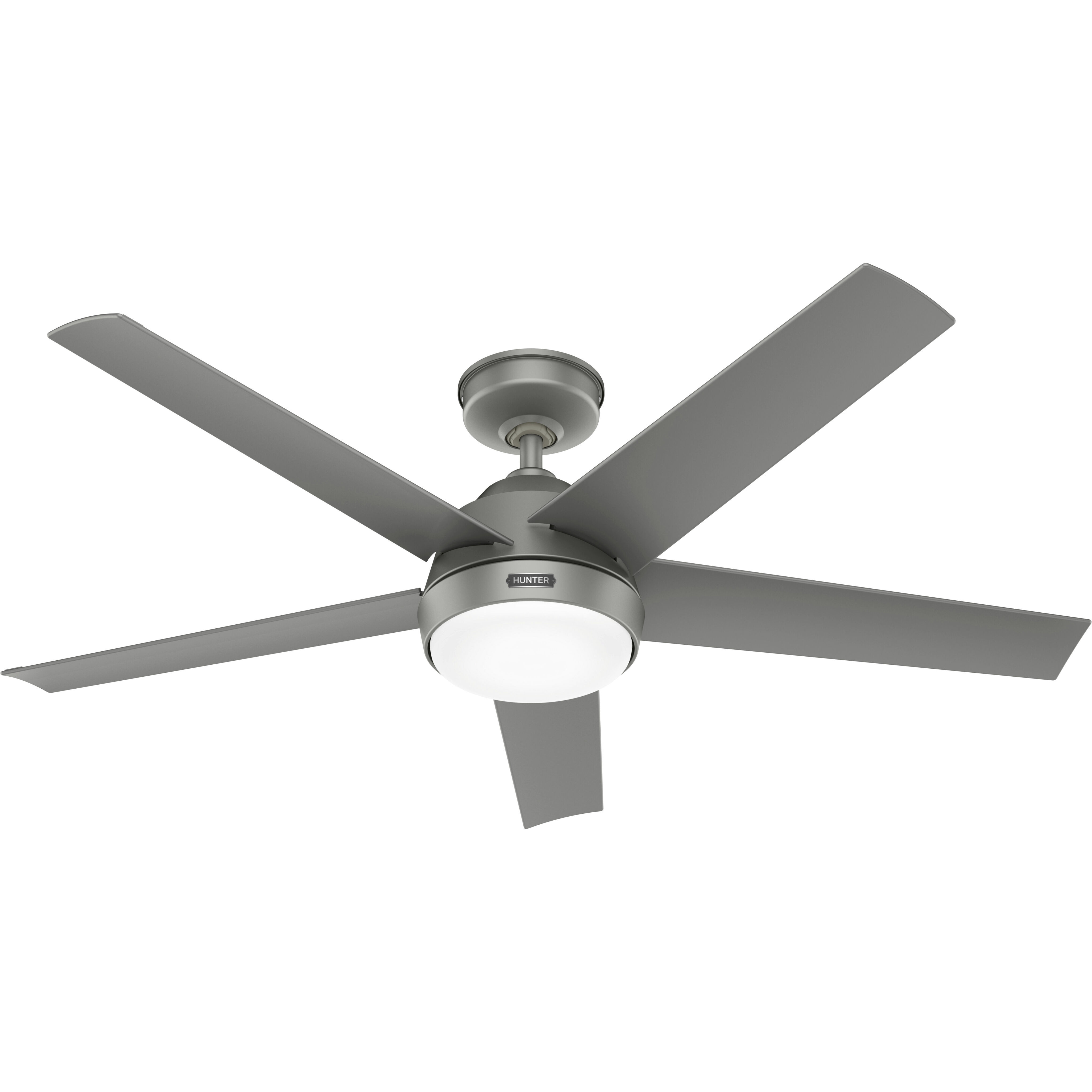 Skyflow 52 inch Matte Silver Outdoor Ceiling Fan