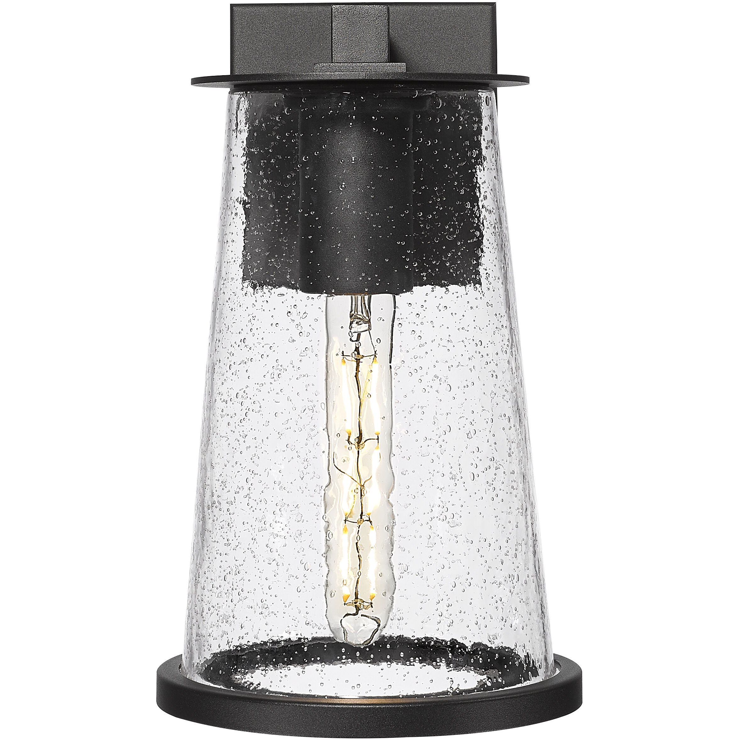 Bar Harbor 1 Light 12.5 inch Sand Black Outdoor Wall Light