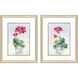 Soft Geranium Red and Multi and Green and Gray Framed Art, Propac