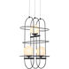 Artisan Collection/ LYRA Series 16 inch Black Chandelier Ceiling Light