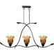 Evelyn LED 45 inch Rustic Bronze Pendant Ceiling Light