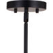 Glencoe LED 28 inch Matte Black Chandelier Ceiling Light