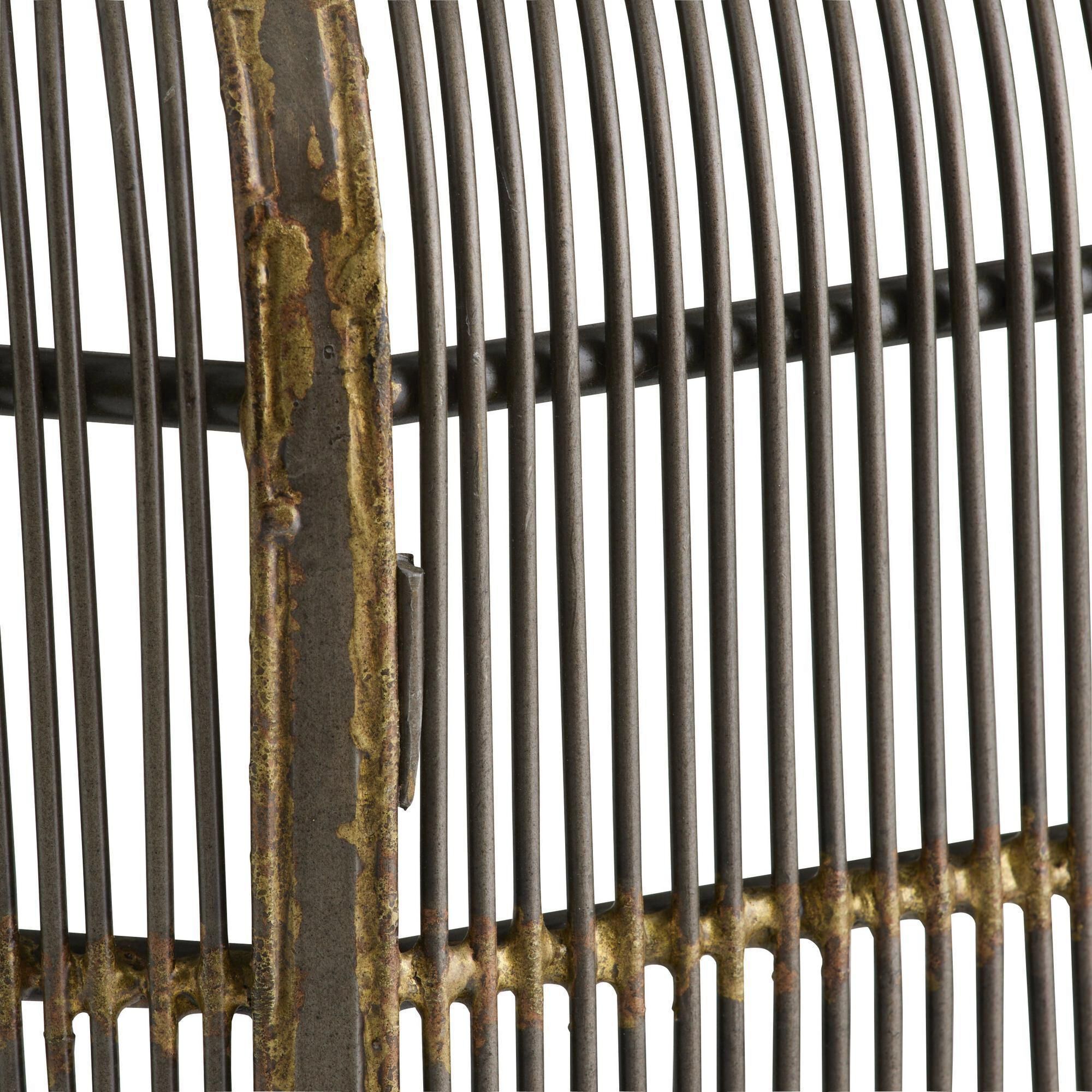 Ilaria 45 inch Natural Iron and Antique Brass Cocktail Table