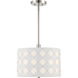 Patchwork 3 Light 16 inch Polished Nickel Pendant Ceiling Light
