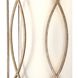 Sausalito 2 Light 10 inch Silver Gold Wall Sconce Wall Light