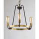 Haven 3 Light 18.5 inch Oil Rubbed Bronze/Antique Brass Single-Tier Chandelier Ceiling Light in Oil Rubbed Bronze and Antique Brass