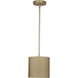 Scarlett 1 Light 8 inch Gold Pendant Ceiling Light