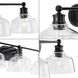 Singleton 3 Light 26.5 inch Matte Black Bath Vanity Wall Light
