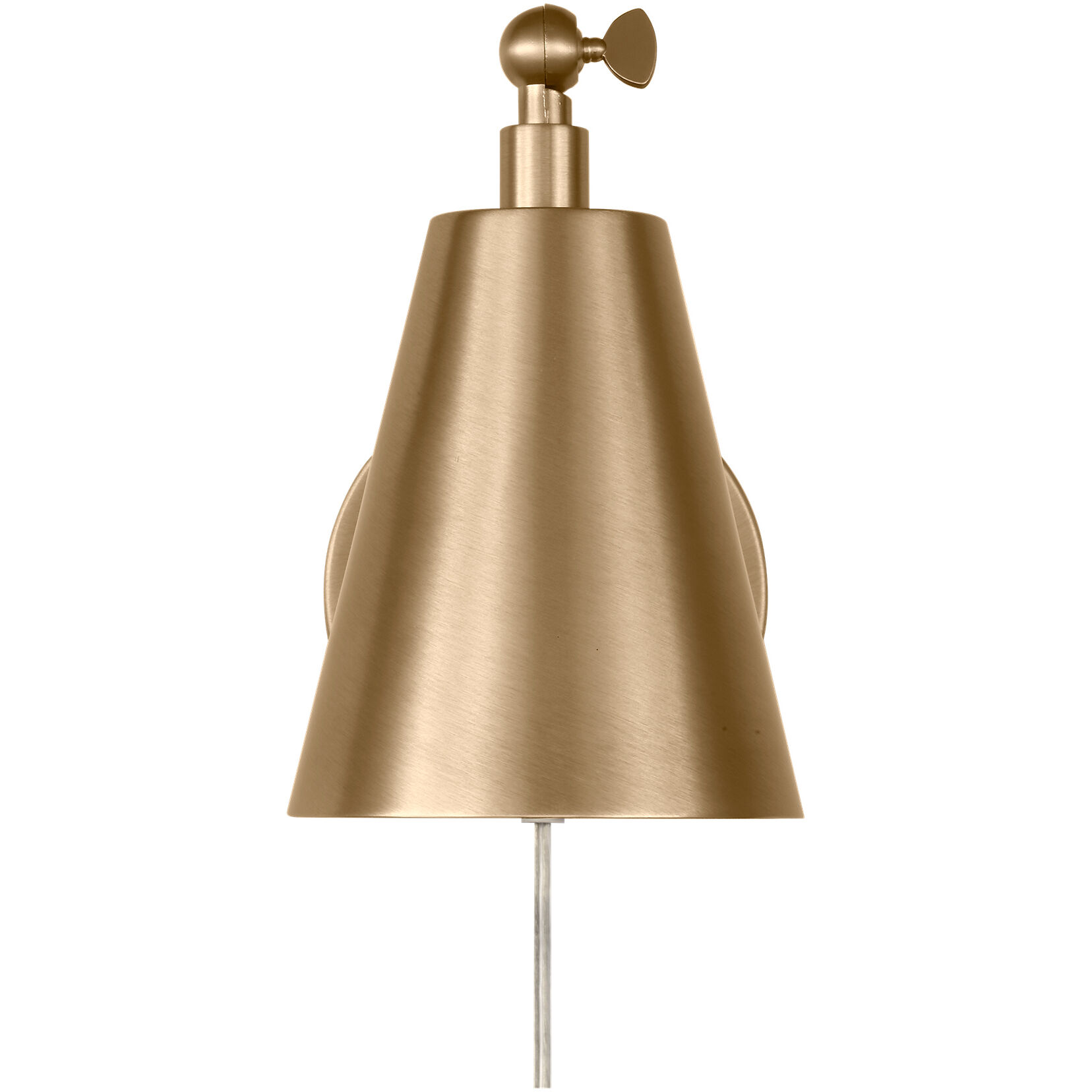 Drae LED 8.13 inch Satin Brass Task Sconce Wall Light