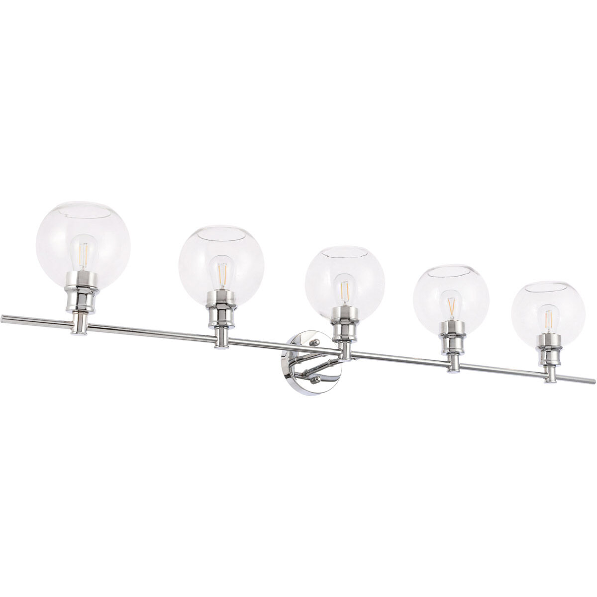 Collier 5 Light 47 inch Chrome Wall sconce Wall Light