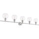 Collier 5 Light 47 inch Chrome Wall sconce Wall Light