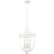 Belltown 4 Light 12.75 inch Rustic White Pendant Ceiling Light