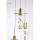 Hana 5 Light 18.97 inch Gold Pendant Ceiling Light