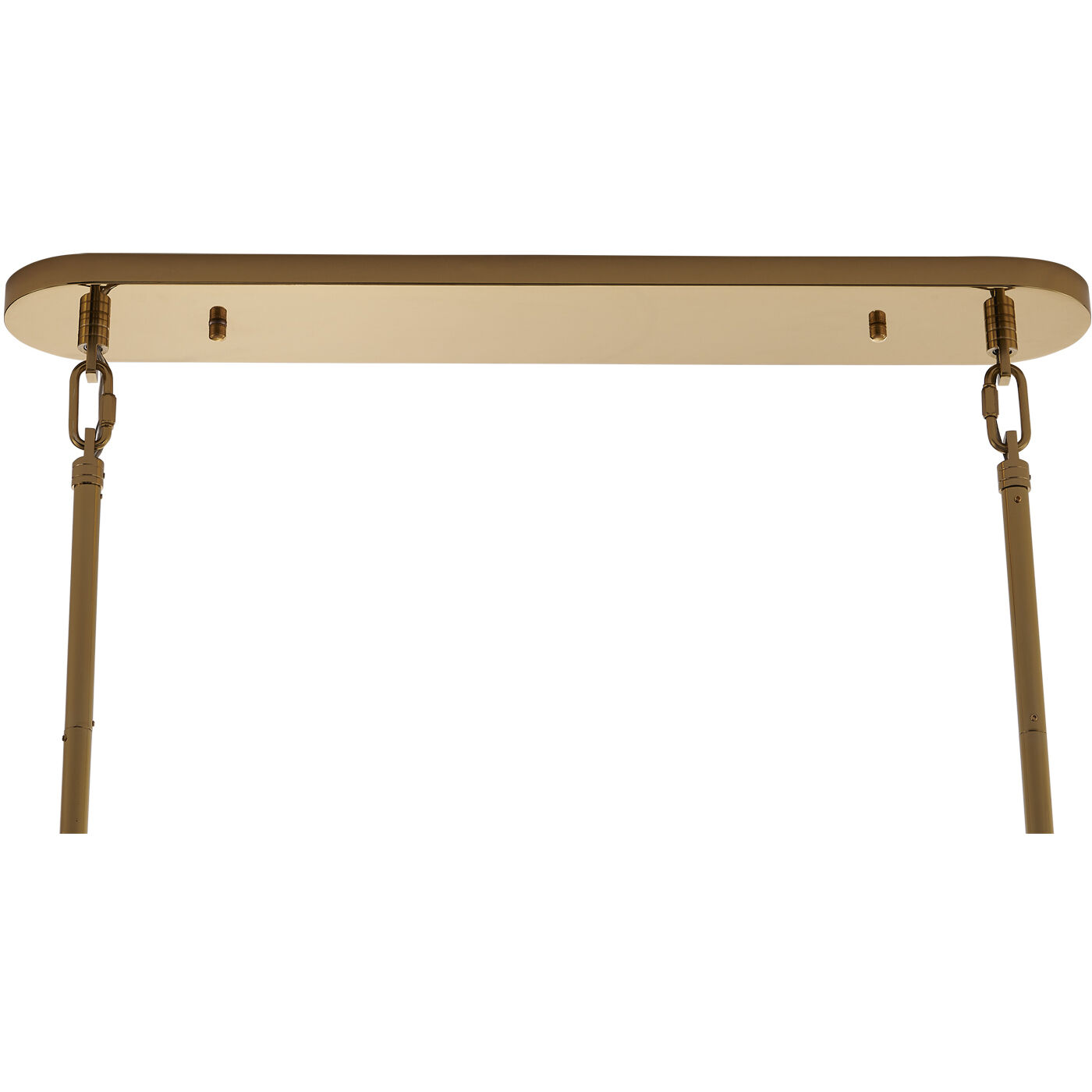 Uroko 9 Light 16 inch Polished Winter Brass Linear Pendant Ceiling Light