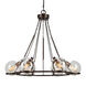 Signature 6 Light 30 inch Antique Bronze Chandelier Ceiling Light